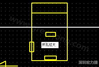 PCB設計時后焊元件焊盤開孔過大容易使焊錫流進插座造成短路。